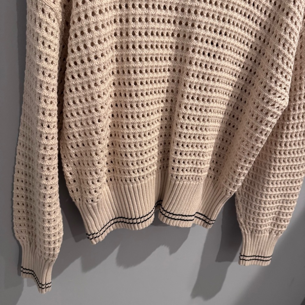 NWT Varley Kris Relaxed Fit Button Front Cardigan in Creme, Size M - Picture 13 of 14